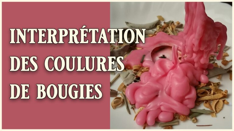 Interprétation des coulures de bougies